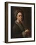 Portrait of the Artist (Oil on Canvas)-Francesco Trevisani-Framed Giclee Print