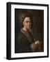 Portrait of the Artist (Oil on Canvas)-Francesco Trevisani-Framed Giclee Print