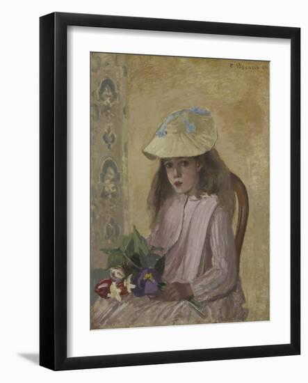 Portrait of the Artist’s Daughter, 1872-Camille Pissarro-Framed Giclee Print