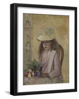 Portrait of the Artist’s Daughter, 1872-Camille Pissarro-Framed Giclee Print