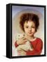 Portrait of the Artist's Daughter, Lina-Luigi Calamatta-Framed Stretched Canvas