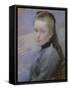 Portrait of the Artist's Daughter (Oil on Canvas)-Paul Albert Besnard-Framed Stretched Canvas