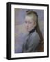 Portrait of the Artist's Daughter (Oil on Canvas)-Paul Albert Besnard-Framed Giclee Print