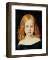 Portrait of the Artist's Daughter-Charles West Cope-Framed Premium Giclee Print