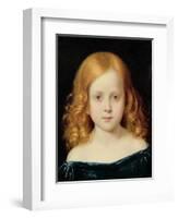 Portrait of the Artist's Daughter-Charles West Cope-Framed Premium Giclee Print