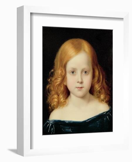 Portrait of the Artist's Daughter-Charles West Cope-Framed Premium Giclee Print