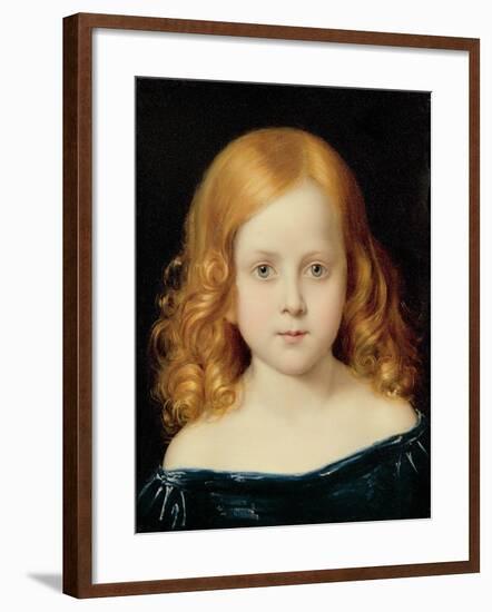 Portrait of the Artist's Daughter-Charles West Cope-Framed Giclee Print