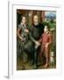 Portrait of the Artist's Family, Minerva Amilcare and Asdrubale, 1559-Sofonisba Anguisciola-Framed Giclee Print