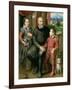 Portrait of the Artist's Family, Minerva Amilcare and Asdrubale, 1559-Sofonisba Anguisciola-Framed Giclee Print