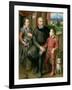 Portrait of the Artist's Family, Minerva Amilcare and Asdrubale, 1559-Sofonisba Anguisciola-Framed Giclee Print