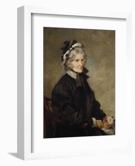 Portrait of the Artist's Mother, 1874-John Gilbert-Framed Giclee Print