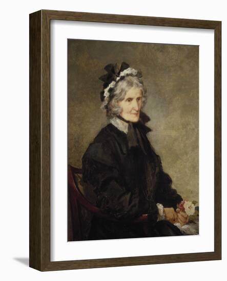 Portrait of the Artist's Mother, 1874-John Gilbert-Framed Giclee Print