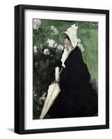 Portrait of the Artist's Mother, 1890-Jacques-emile Blanche-Framed Giclee Print