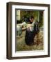 Portrait of the Artist's Mother Sewing, 1885-Charles Angrand-Framed Giclee Print