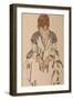 Portrait of the Artist's Sister-In-Law, Adele Harms, 1917-Egon Schiele-Framed Giclee Print