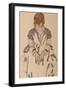 Portrait of the Artist's Sister-In-Law, Adele Harms, 1917-Egon Schiele-Framed Giclee Print