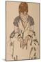 Portrait of the Artist's Sister-In-Law, Adele Harms, 1917-Egon Schiele-Mounted Giclee Print