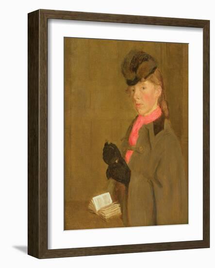 Portrait of the Artist's Sister, Winifred-Gwen John-Framed Giclee Print