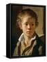 Portrait of the Artist's Son, Ca 1818-Vasili Andreyevich Tropinin-Framed Stretched Canvas