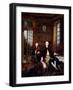 Portrait of the Artist's Son with His Teacher-Jacques De Lajoue-Framed Giclee Print