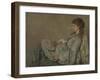 Portrait of the Artist's Wife, 1872-1873-Franz Otto Scholderer-Framed Giclee Print