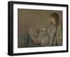 Portrait of the Artist's Wife, 1872-1873-Franz Otto Scholderer-Framed Giclee Print