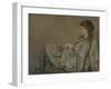 Portrait of the Artist's Wife, 1872-1873-Franz Otto Scholderer-Framed Giclee Print