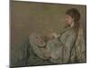 Portrait of the Artist's Wife, 1872-1873-Franz Otto Scholderer-Mounted Giclee Print