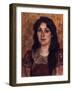 Portrait of the Artist's Wife, 1888-Vasili Ivanovich Surikov-Framed Giclee Print