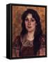 Portrait of the Artist's Wife, 1888-Vasili Ivanovich Surikov-Framed Stretched Canvas