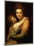 Portrait of the Artist's Wife and Daughter (Oil on Canvas)-Richard Cosway-Mounted Giclee Print