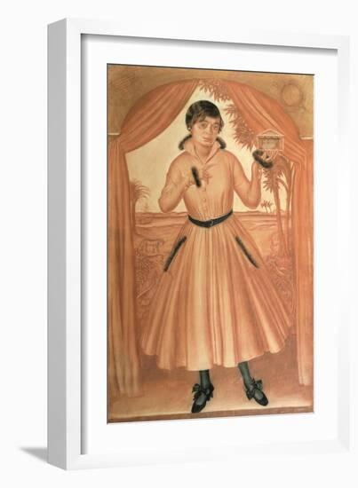 Portrait of the Artist's Wife, C. 1917-Alexander Yevgenyevich Yakovlev-Framed Giclee Print