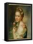 Portrait of the Artist's Wife, Marie Suzanne, 1763-Alexander Roslin-Framed Stretched Canvas