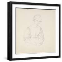 Portrait of the Artist's Wife, Nina, C. 1830-Friedrich Overbeck-Framed Giclee Print