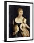 Portrait of the Artist’S Wife with the Two Elder Children, 1528-29-Hans Holbein the Younger-Framed Giclee Print