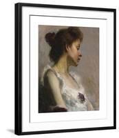 Portrait of the Artist’s Wife-Henry Ossawa Tanner-Framed Premium Giclee Print