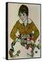 Portrait of the Artist's Wife-Egon Schiele-Framed Stretched Canvas