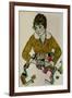 Portrait of the Artist's Wife-Egon Schiele-Framed Giclee Print