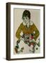 Portrait of the Artist's Wife-Egon Schiele-Framed Giclee Print