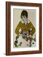 Portrait of the Artist's Wife-Egon Schiele-Framed Giclee Print