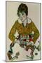 Portrait of the Artist's Wife-Egon Schiele-Mounted Giclee Print