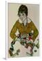 Portrait of the Artist's Wife-Egon Schiele-Framed Giclee Print