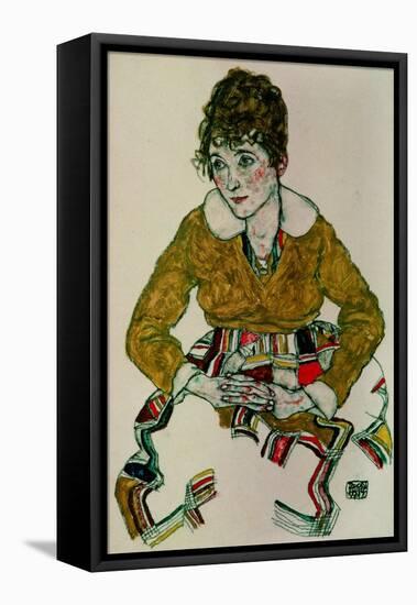 Portrait of the Artist's Wife-Egon Schiele-Framed Stretched Canvas