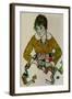 Portrait of the Artist's Wife-Egon Schiele-Framed Giclee Print