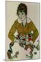 Portrait of the Artist's Wife-Egon Schiele-Mounted Giclee Print