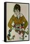 Portrait of the Artist's Wife-Egon Schiele-Framed Stretched Canvas