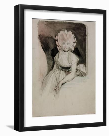 Portrait of the Artist's Wife-Johann Heinrich Fussli-Framed Giclee Print