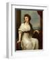 Portrait of the Artist, Seated Three-Quarter Length in a White Dress and Green Shawl-Angelica Kauffmann-Framed Giclee Print