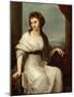 Portrait of the Artist, Seated Three-Quarter Length in a White Dress and Green Shawl-Angelica Kauffmann-Mounted Giclee Print