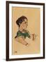 Portrait of the Artist Silvia Koller, 1918-Egon Schiele-Framed Giclee Print